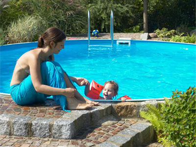 Rundes Stahlwandbecken Schwimmbecken